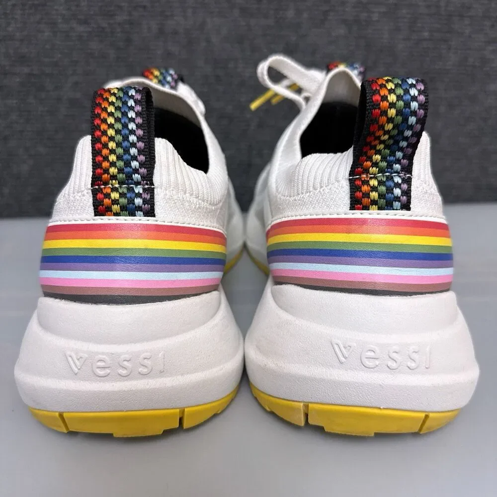 Vessi Stormburst Lowtop Womens Size 8 Waterproof Shoes Sneaker Pride 2024 - Picture 3 of 9